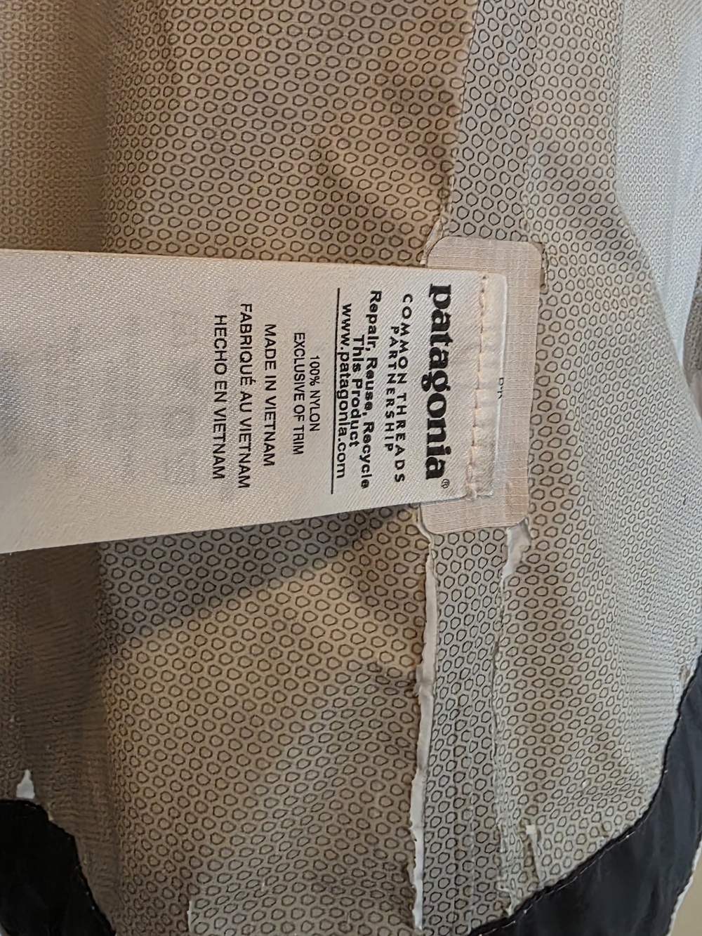 Patagonia Womens Rain Jacket Grey/white XL - Picture 7 of 8